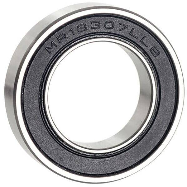 M Part Bicycle Cartridge Bearing MR18307 2RS, 18x30x7 hub replacement component with sealed rubber seals, suitable for bike maintenance.