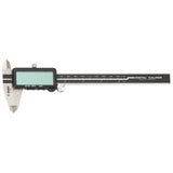 UNIOR digital calliper measuring 0-150mm with dual scale for precise workshop measurements, DIN 862 standard.