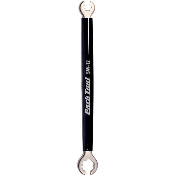 Park Tool SW-12 spoke wrench for Mavic wheels, featuring 7-spline 6.4mm and 6-spline 9mm sizes for bike wheel maintenance.