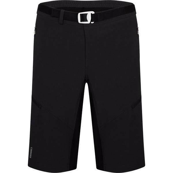 Madison Freewheel Trail men's cycling shorts in black with removable padded liner, size small, displayed on a neutral background.
