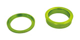 FSA BB30A green spacers for 386Evo cranks and BB30A frame alignment, component image showing spacers on a bike crankset.