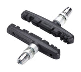 BBB BBS-16 TriStop Shimano V-brake pads in solid black, durable brake components for reliable cycling performance.