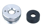 Topeak Mini Rocket iGlow rebuild kit with replacement parts for pump maintenance, shown in black.