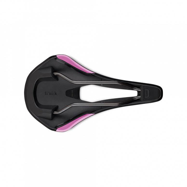 Fizik Vento Argo R3 racing saddle with ergonomic cutout, designed for stability and comfort in cycling components.