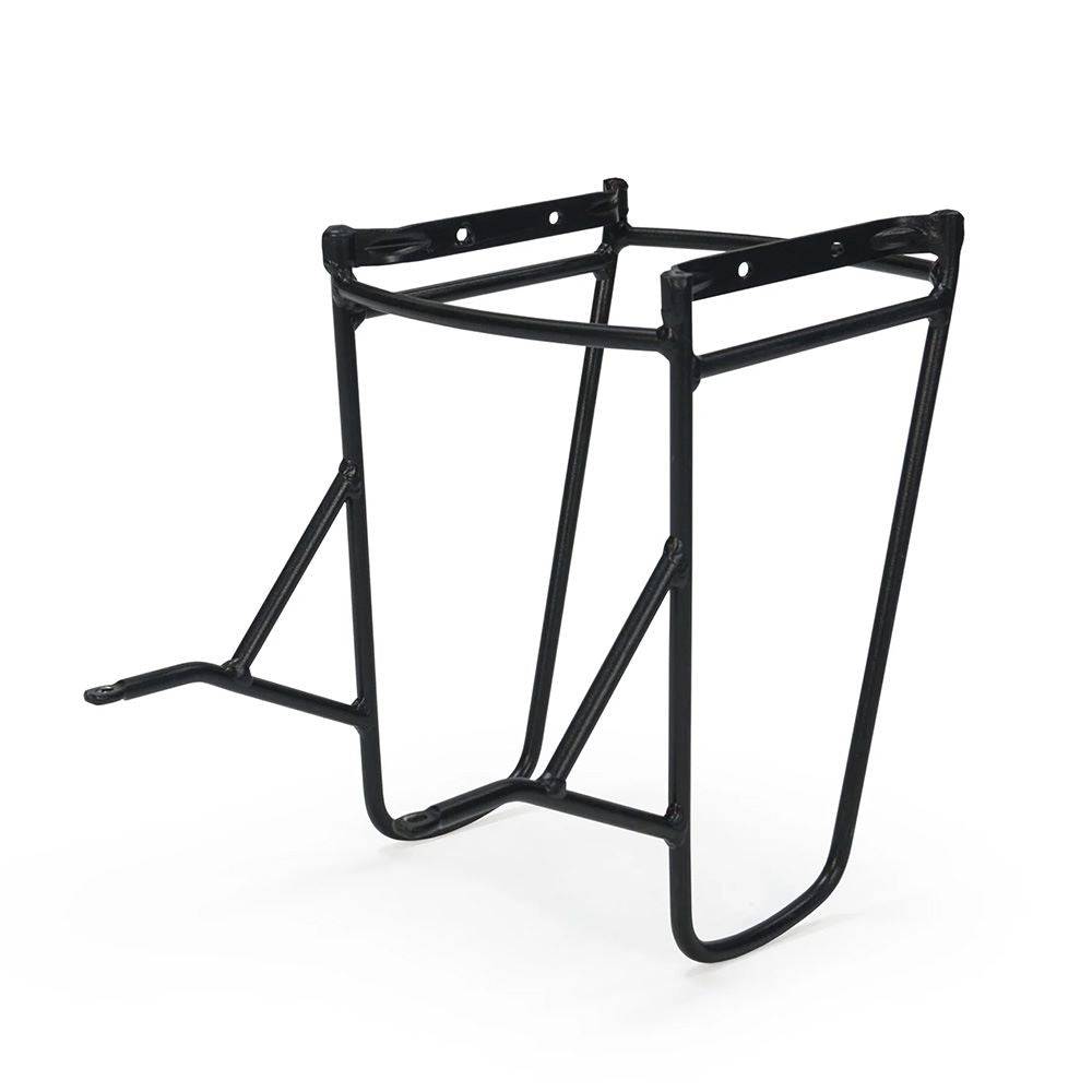 Burley Coho Pannier Rack for Coho XC bike, showcasing durable mounting hardware and compatibility with cycling accessories.