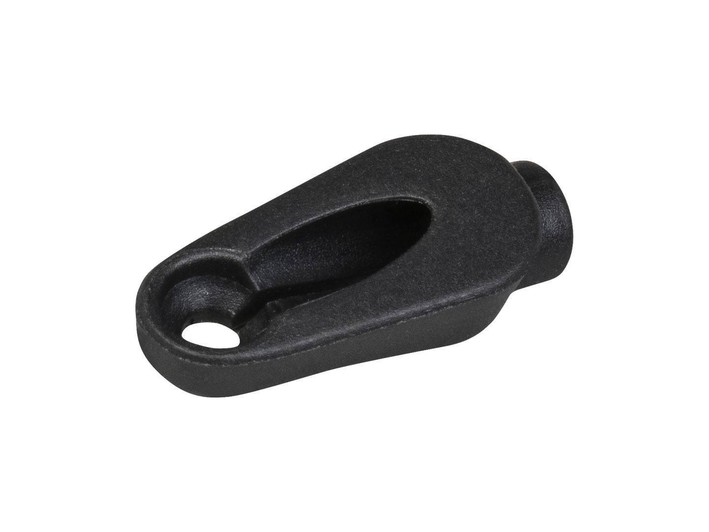 Black Trek hydraulic housing front frame grommet for bike cable routing, designed for secure and clean cable management on Trek bikes.