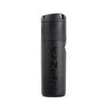 Zefal Z Box tool bottles for bikes, adjustable frame-mounted storage bottles in black with Zefal branding, showing the bottle design.