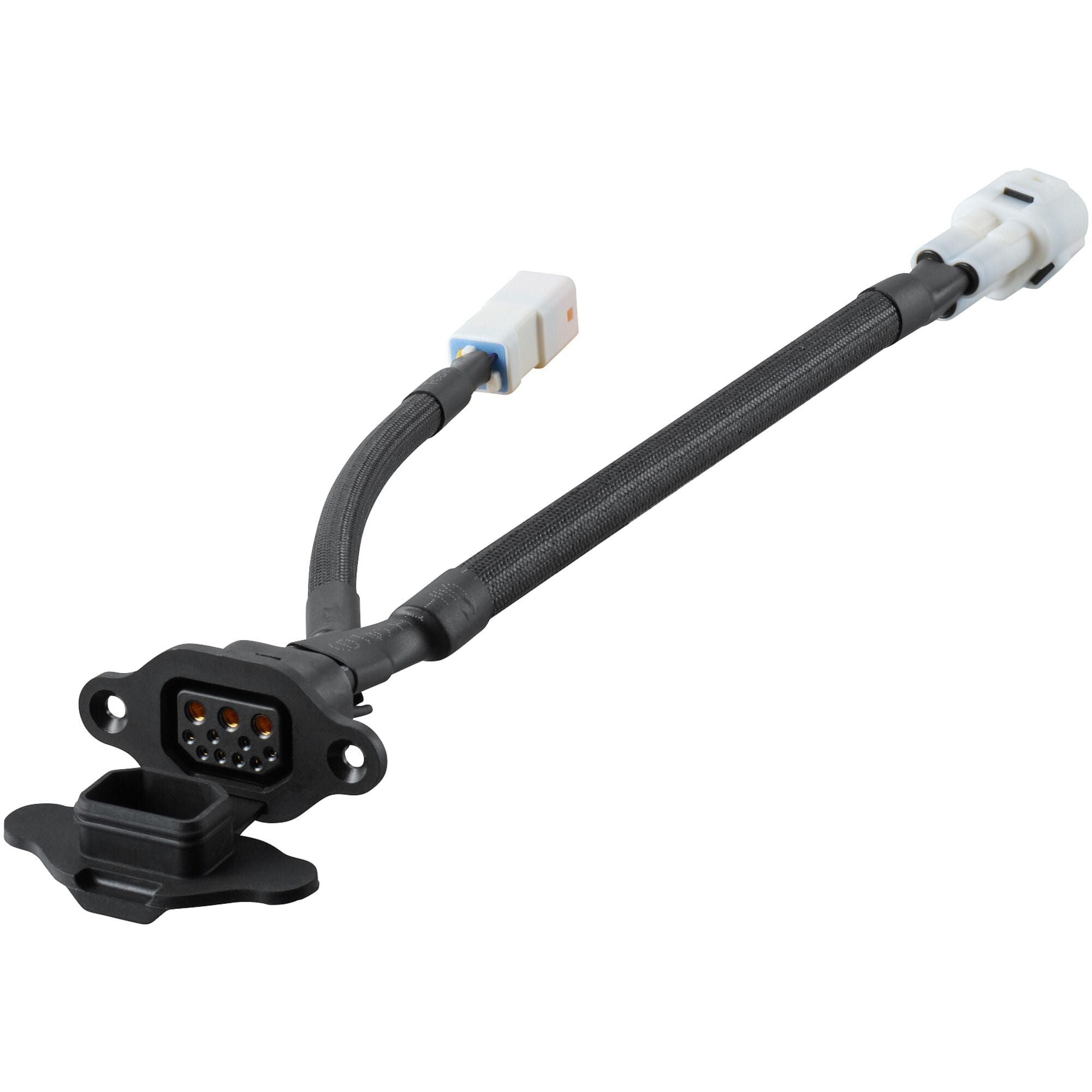 Shimano STEPS EW-CP110 satellite charging port with 550mm cable for e-bike systems, component for Shimano e-bike electrical setup.