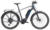 Trek Allant+ 6 electric hybrid commuter bike with pedal assist, featuring sleek frame and ergonomic handlebars.