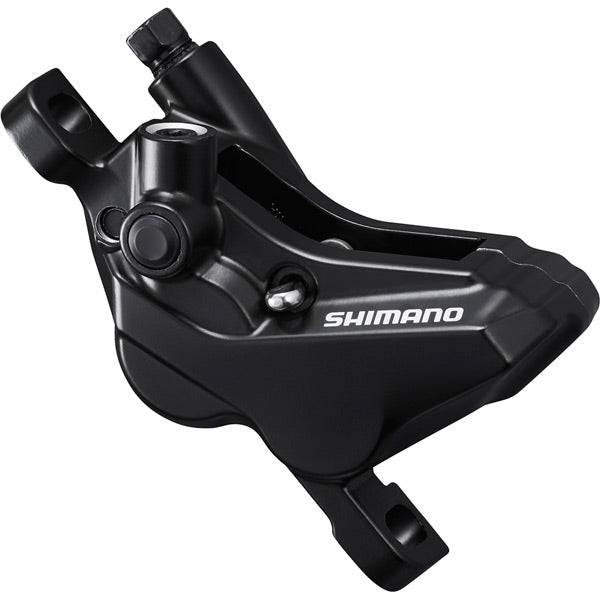 Shimano Acera BR-MT420 4-piston hydraulic brake caliper for front or rear post mount bike brakes.