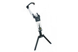 Topeak Flash Stand portable bike tune-up stand with storage bag, black and silver, for easy bike maintenance and repairs.