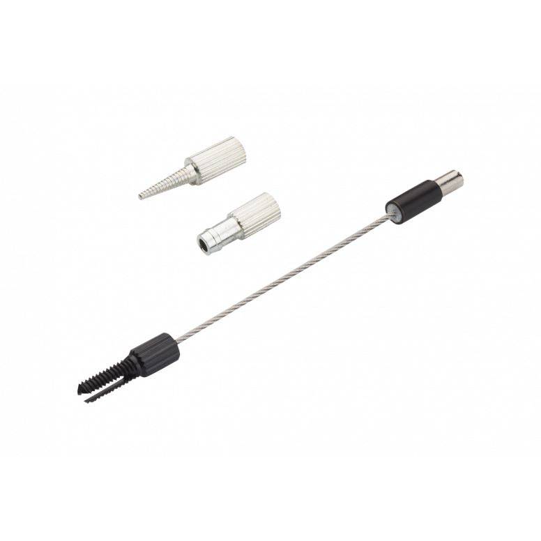 Jagwire Replacement Fittings set for Pro Internal Routing Tool, includes cable, hose, and Di2 adapters in black for workshop use.