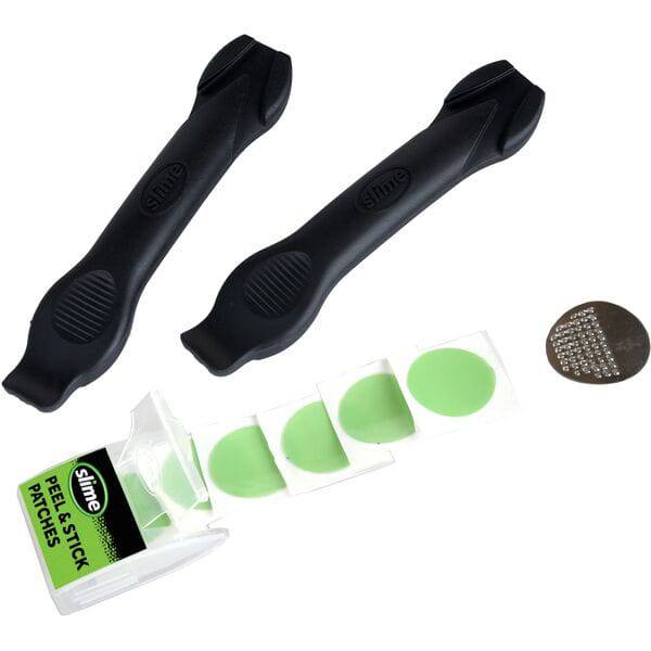 Slime Puncture Repair - Skabs - Pre-glued patches with tyre levers | Swinnerton Cycles