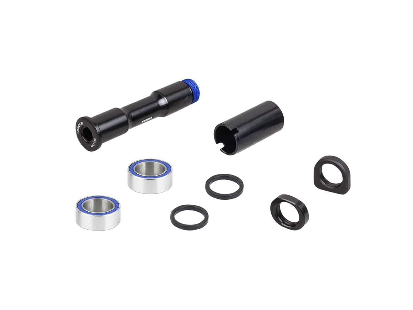 Black Trek Rail 29 2020 main pivot hardware kit for suspension components, featuring replacement parts for Trek mountain bikes.