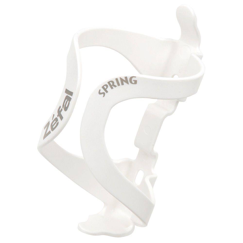 Zefal Spring bottle cage mounted on a bicycle, lightweight and durable cycling water bottle holder accessory for bikes.