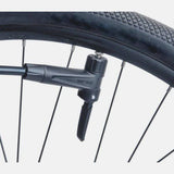 Park Tool PFP-10 home mechanic floor pump with universal head for Presta and Schrader valves, durable bicycle pump for tire inflation.