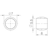 Aztec Olive 5.5mm Hayes brake spares set with 8 components for reliable bike braking system.