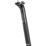 Deda Elementi Zero100 road bike seatpost with 1-bolt clamp in 27.2mm and 31.6mm sizes, showing the sleek design and clamp mechanism.