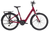 Trek Verve+ 1 Lowstep women’s electric hybrid bike with step-through frame and comfortable riding position.