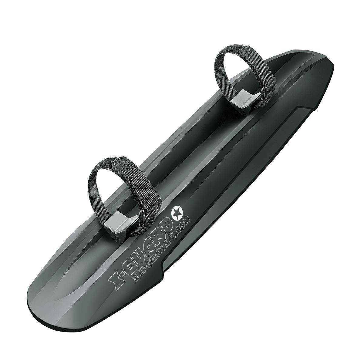 SKS X-Guard extra wide downtube mudguard for mountain bikes, providing splash protection and durable bike accessories.