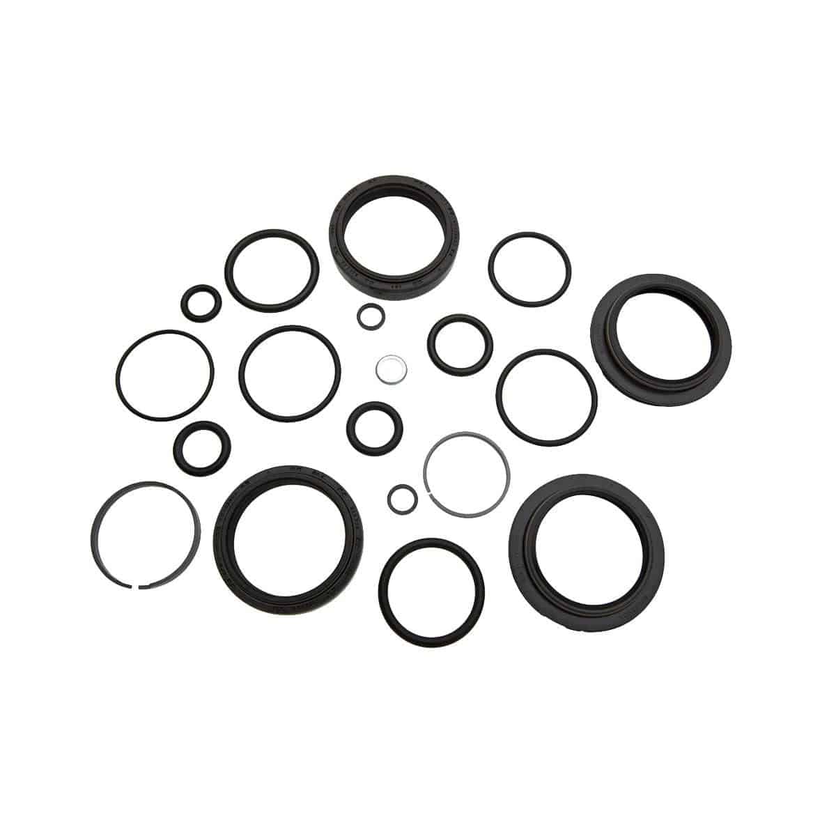 RockShox 200 Hour/1 Year Service Kit (Includes Dust Seals, Foam Rings,O-Ring Seals) - Recon Silver RL B1+ (Boost) (2017-2021): BLACK | Swinnerton Cycles