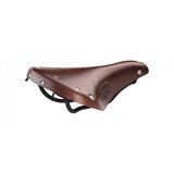 Brooks B17 Short Ladies women's ergonomic bike saddle with steel rails, designed for comfortable cycling.