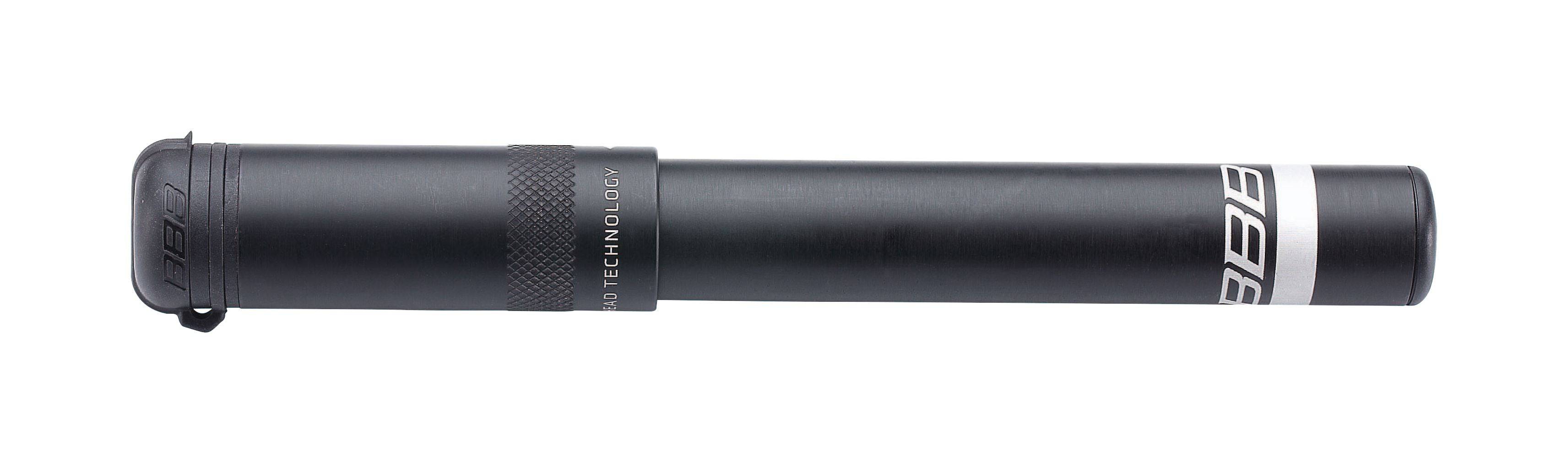 BBB BMP-49 EasyRoad Mini Pump for road bikes, compact 185mm pump compatible with Presta, Schrader, and Dunlop valves