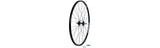 Bontrager AT750/TH30 700C track wheel with 32H double-wall rim for road cycling, featuring spokes and hub details.