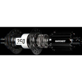 DT Swiss 350 Straight Pull Rear Disc Hub, Shimano Road Center-Lock, 142x12mm, black, 24H, for bike wheel components