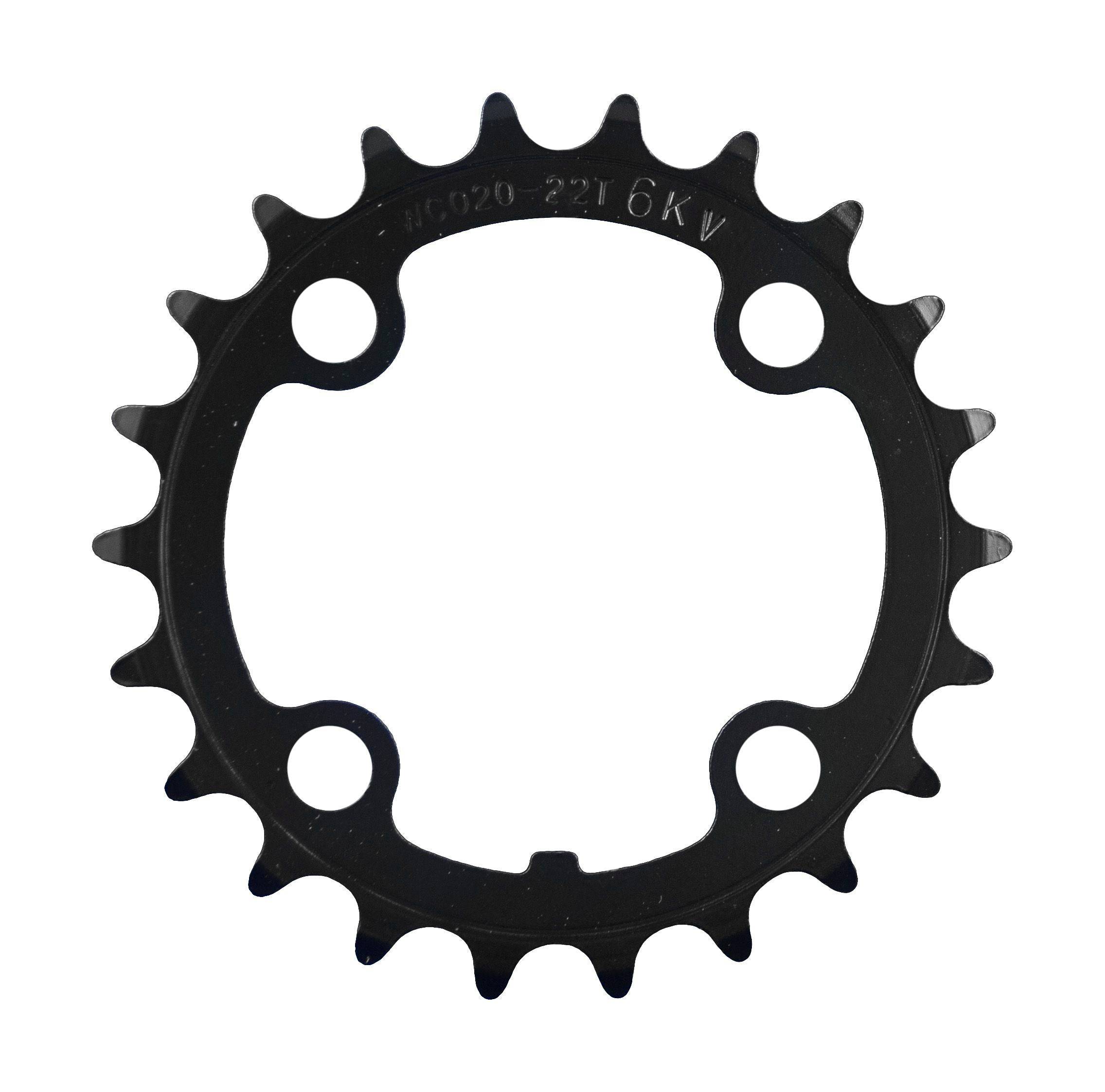FSA Steel MTB 3x10 chainring with 64 BCD, compatible with 10 and 11-speed mountain bike systems, shown in silver.