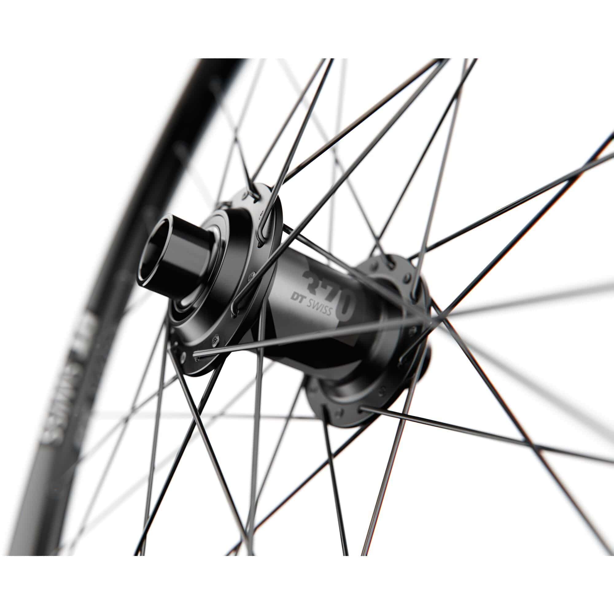 DT Swiss D 1900 26-inch front mountain bike wheel with 30mm rim and 12x110mm axle, ideal for dirt jump and MTB riding.