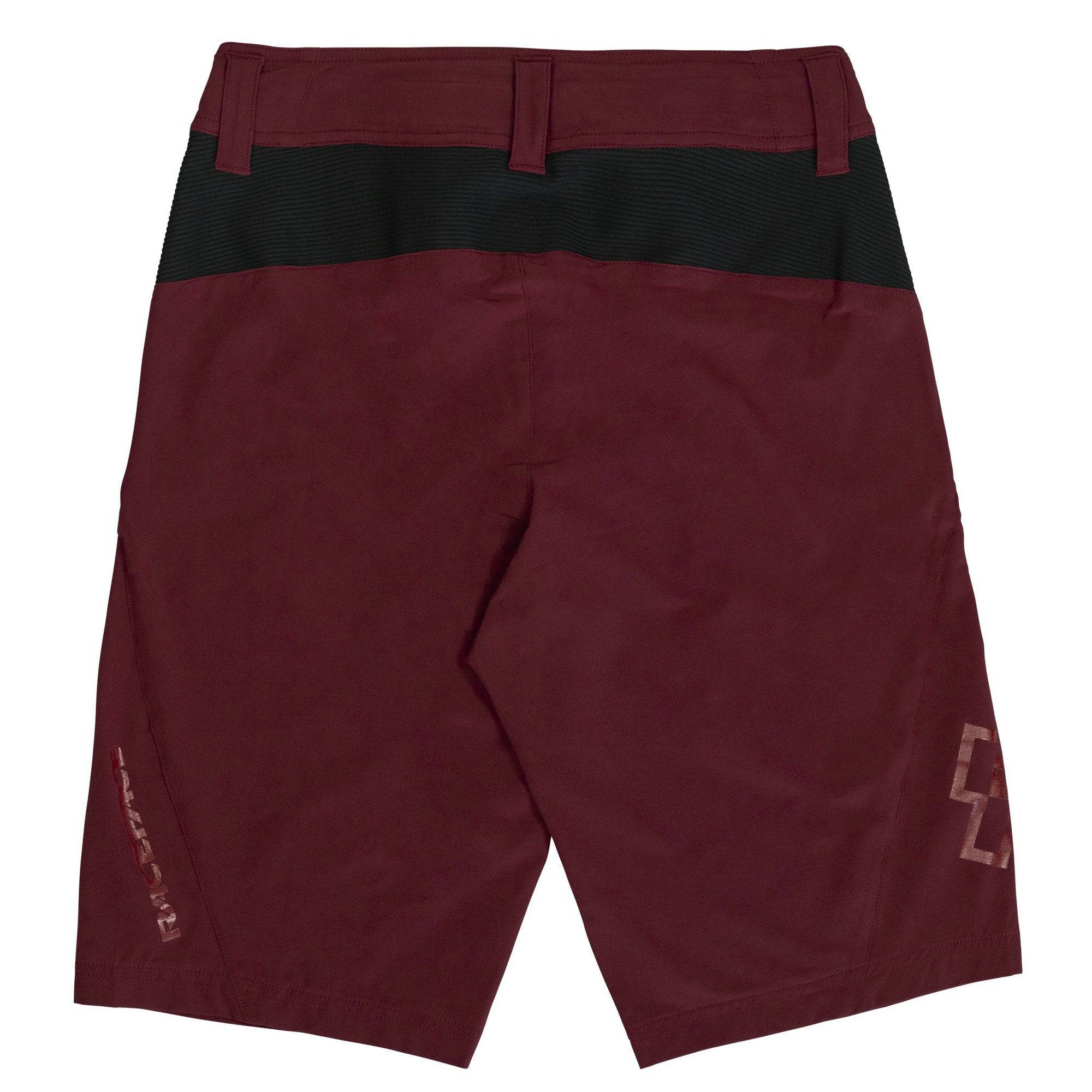 Race Face Nimby Women's Mountain Bike Shorts showing adjustable waistband, pockets, and durable fabric for outdoor biking.