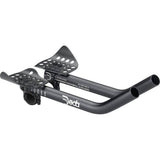 Deda Elementi Parabolica Uno Aero clip-on handlebar bars for racing bicycles, lightweight aerodynamic components, side view.
