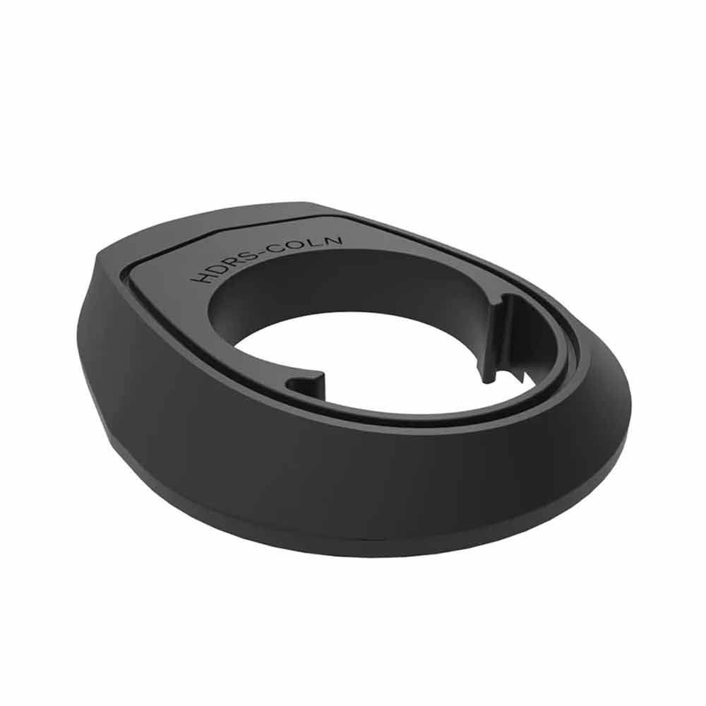 Deda Alanera RS DCR headset spacer adapters for integrated handlebars on bikes, shown in black with precise threading.