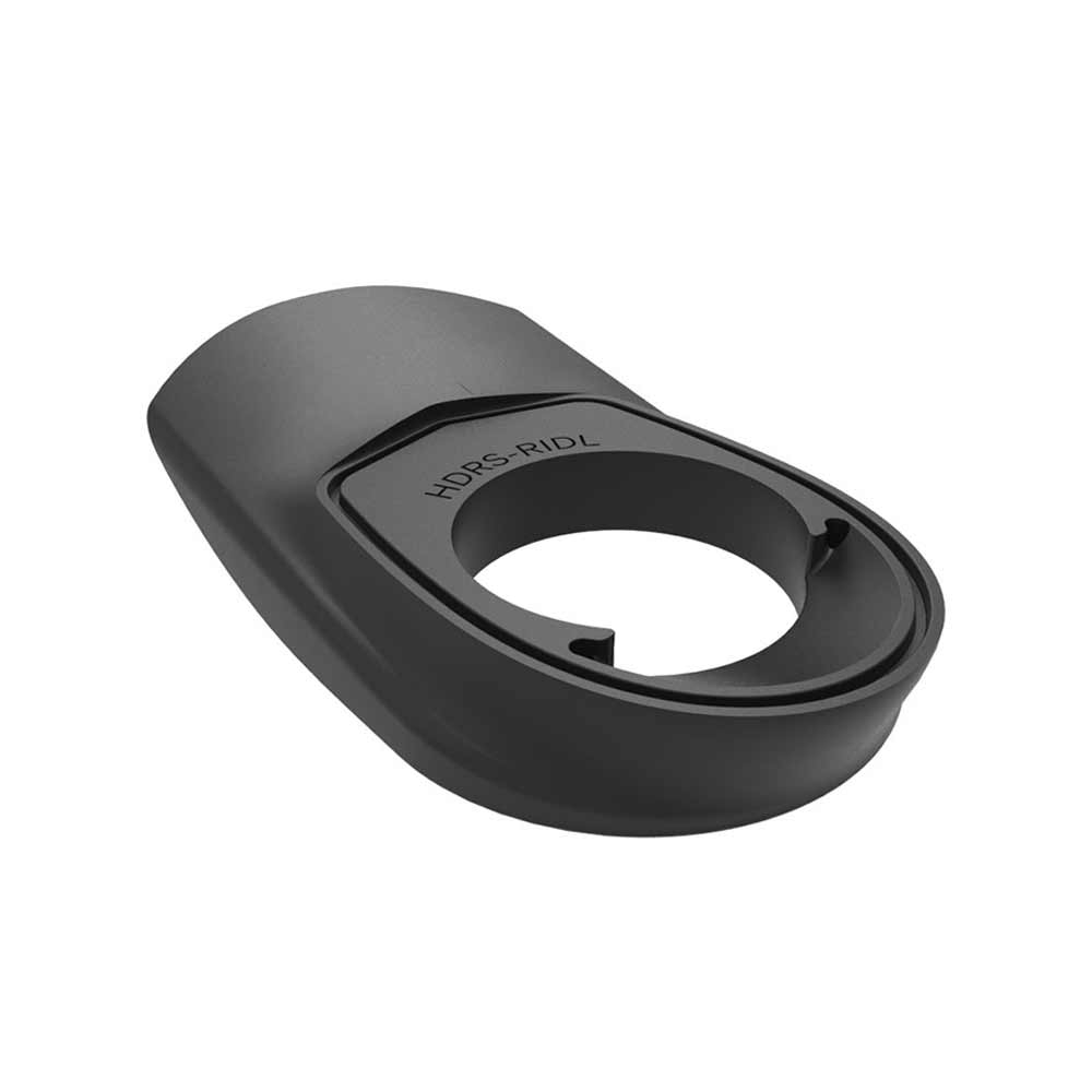 Deda Alanera RS DCR headset spacer adapters for integrated handlebars on bike, shown in black with branding details.