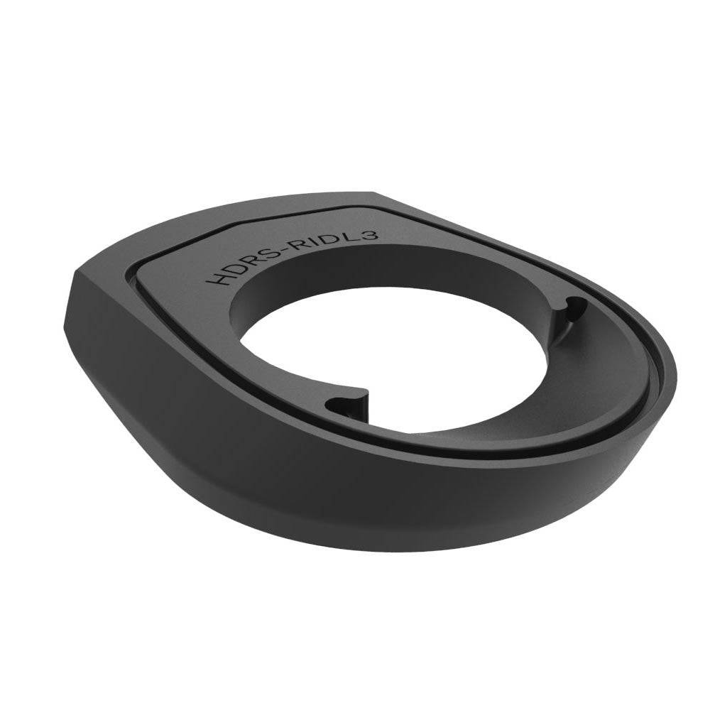 Deda Alanera RS DCR headset spacer adapters for integrated handlebars on bike components, shown in black with branding.