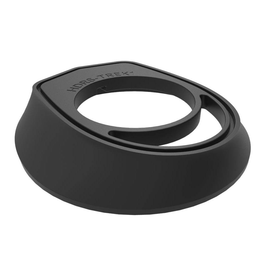 Deda Alanera RS DCR headset spacer adapters for integrated handlebars on bike, shown in close-up with metallic finish.