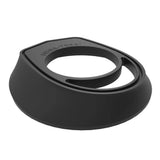 Deda Alanera RS DCR headset spacer adapters for integrated handlebars on bike, shown in close-up with metallic finish.