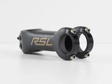 Bontrager RSL stem with Blendr mounts for Garmin, GoPro, and accessories on a bicycle handlebar.