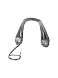 Bontrager Ride+ Black Fork Light for e-bikes, 50 Lux integrated front light on black accessory designed for improved visibility.