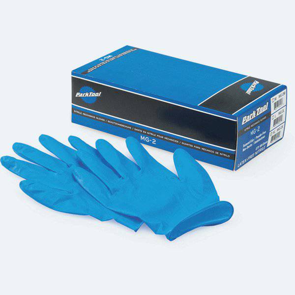 Park Tool MG-3M nitrile mechanics gloves in medium, durable work gloves for workshop protection and hand safety.