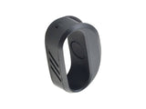 Black Bontrager 4mm cadence band magnet for bike crank, universal fit, accessory for cycling cadence measurement.