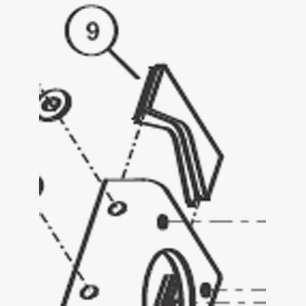 Park Tool 11702 replacement blade for CRP-1 workshop tool, shown in the image, genuine spare part for bike maintenance.
