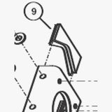 Park Tool 11702 replacement blade for CRP-1 workshop tool, shown in the image, genuine spare part for bike maintenance.