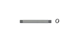 Bontrager DC-3248 rear bike hub axle kit in silver with 148mm old size, suitable for rear hub replacement components.