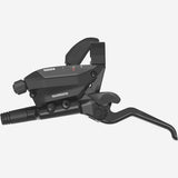 Shimano ST-EF515 left hand 3-speed EZ Fire Plus MTB hydraulic disc brake lever in black showing ergonomic grip and gear controls