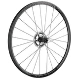 Deda Gera Gravel alloy tubeless-ready wheels compatible with Campagnolo, Shimano, and Sram, shown with close-up of rim and spokes.