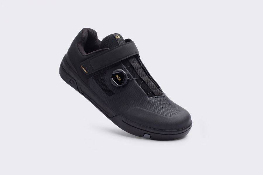 Crank Brothers Stamp BOA unisex mountain biking shoes with trail grip, featuring secure BOA closure system and durable outdoor footwear design.