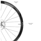 Deda Road Wheels - RS4 DB Carbon Disc Tubeless Wheels