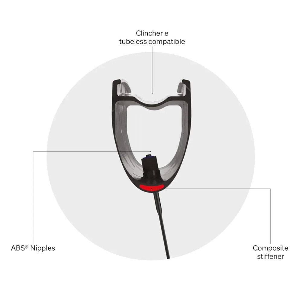 Deda Road Wheels - RS4 DB Carbon Disc Tubeless Wheels